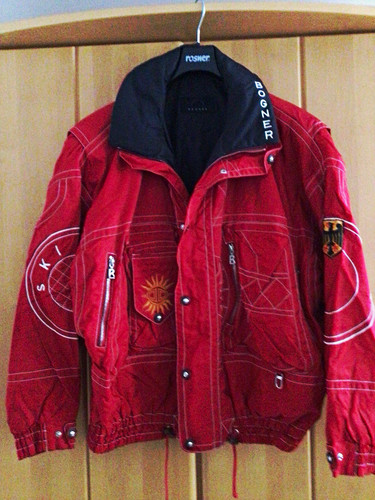Bogner skijacke rot schwarz - skijacke, xl